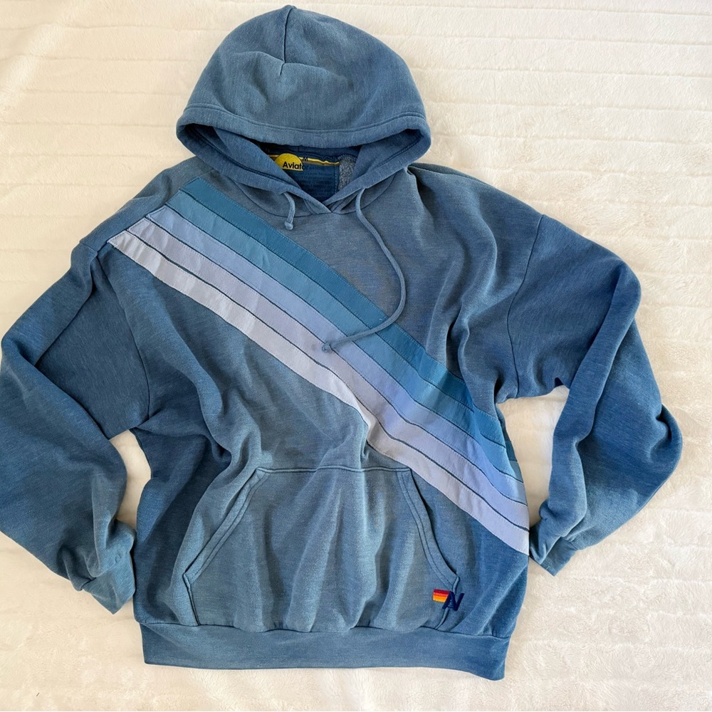 Aviator Nation Blue Track Pants & Joggers - Picture 2 of 7